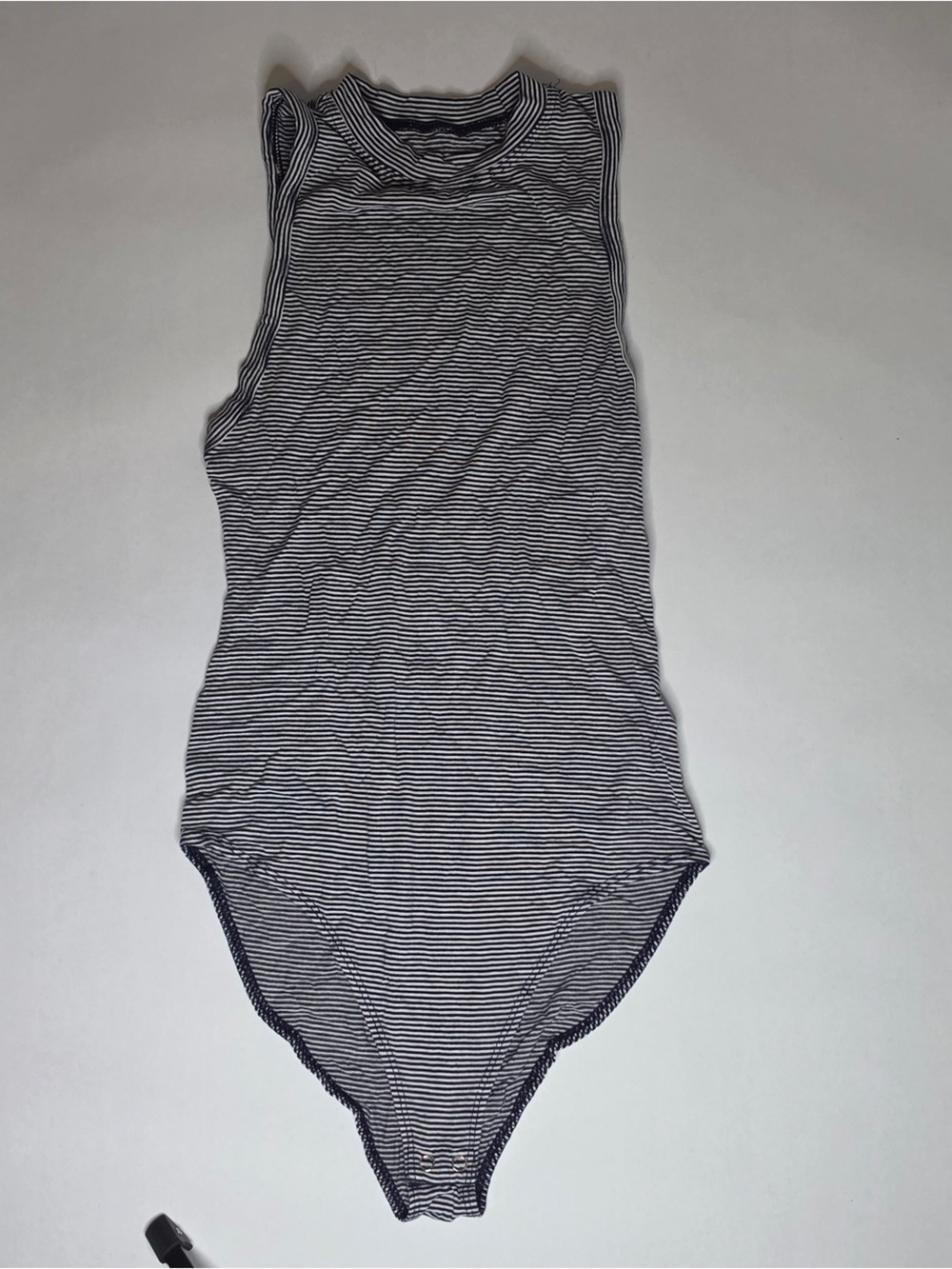 Striped Navy and White Women’s Swim Cover-Up